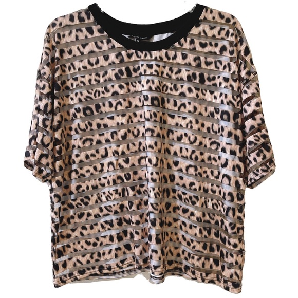 New Look Leopard Print Top 🐆🖤🔲 - Picture 1 of 7